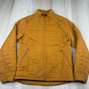 Lululemon Sky Loft PrimaLoft Insulated Jacket Yellow Quilted Outdoor Mens Medium